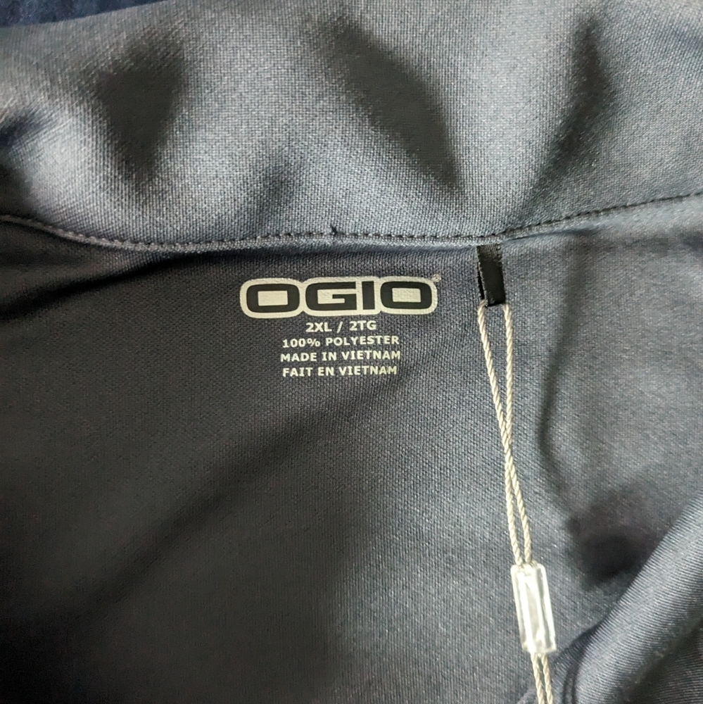 Ogio Men 2XL Grey Golf Polo Unplugged Performance NWT Tesla Parts Company - Picture 2 of 7